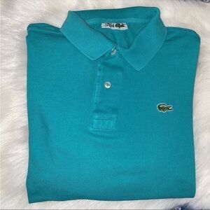 Vintage Chemise Lacoste Long sleeve polo. Made in France